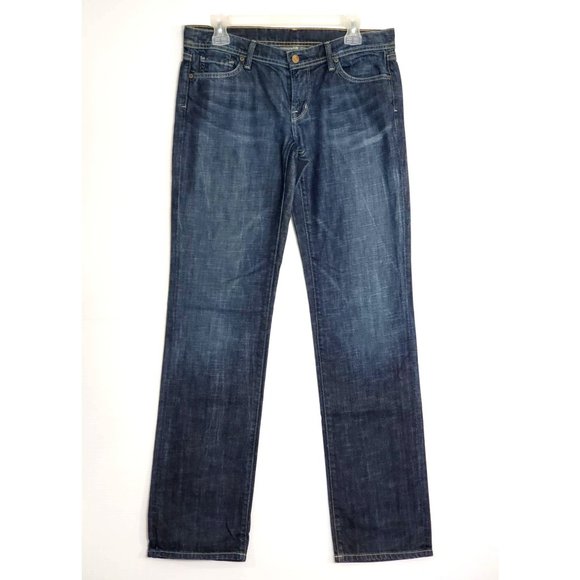 Citizens of Humanity Dark Wash Color Distressed Jeans style 096B-085 Sz 29 1472 - Picture 1 of 11